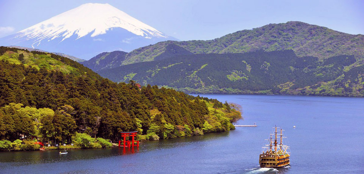 Fuji lake boat