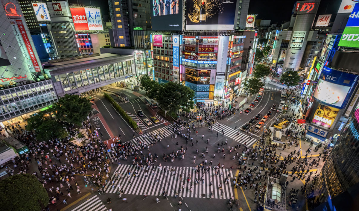 Shibuya Crossing in Tokyo